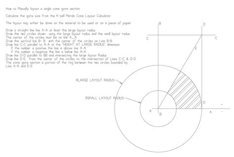 how to develop a cone sheet metal|sheet metal cone layout calculator.